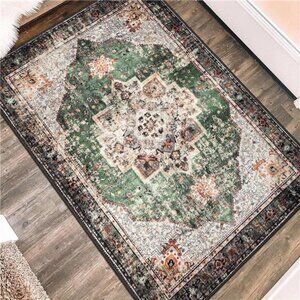 2x3 Small Rugs for Entryway, Boho Area Rug for Bathroom Throw Hallway Vintage